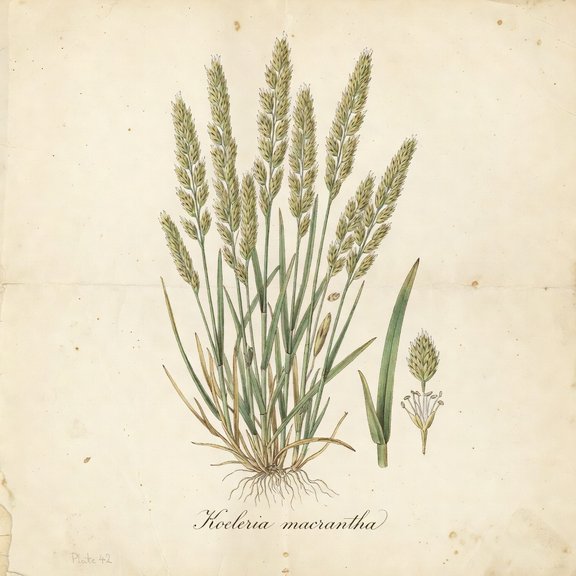 Prairie Junegrass botanical plate
