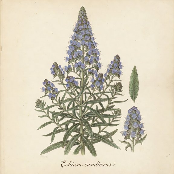 Pride of Madeira botanical plate