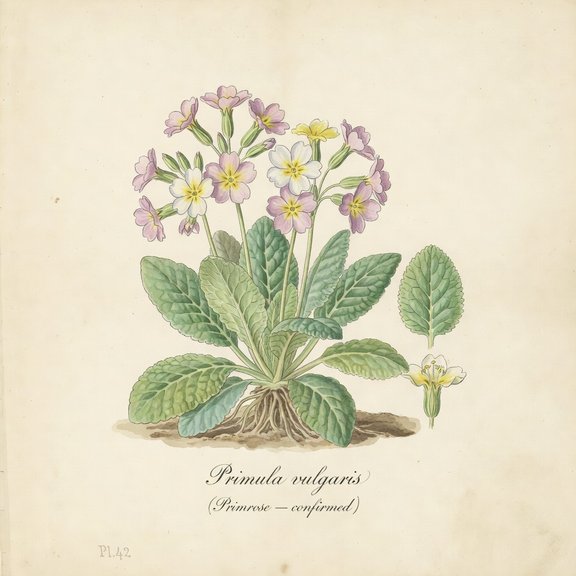 Primrose — confirmed botanical plate