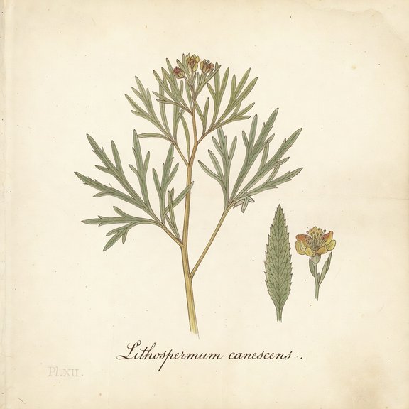 puccoon botanical plate