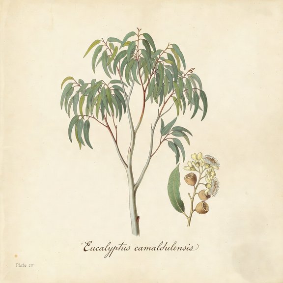 Red Gum botanical plate
