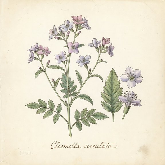 Rocky Mountain Beeplant botanical plate