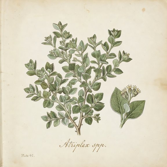 saltbush botanical plate