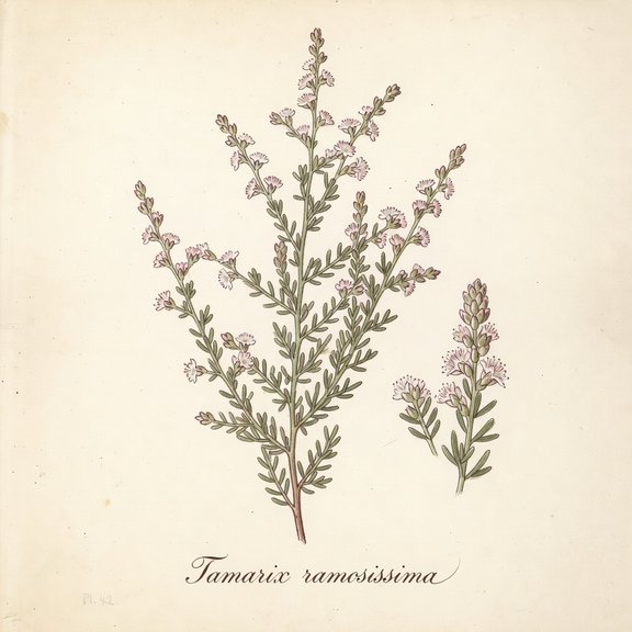 Saltcedar botanical plate