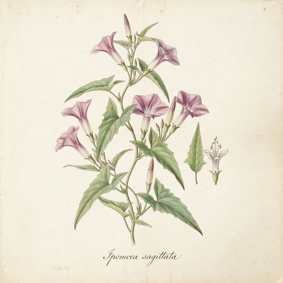 Saltmarsh Morning Glory botanical plate