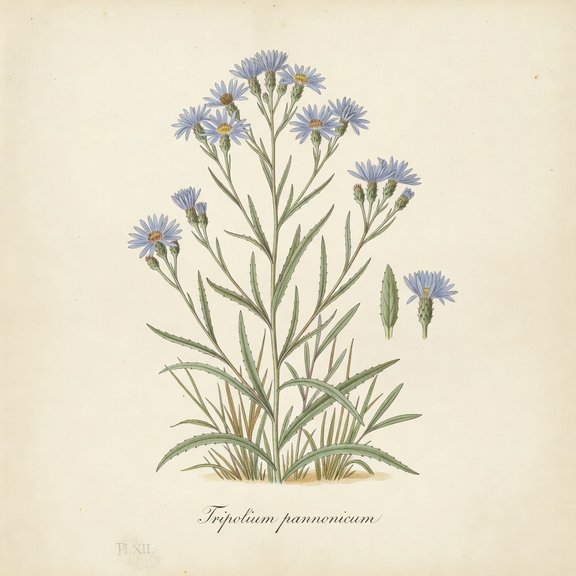 Sea Aster botanical plate
