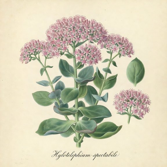 Sedum botanical plate