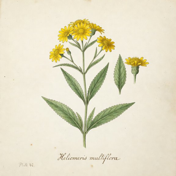 Showy Goldeneye botanical plate