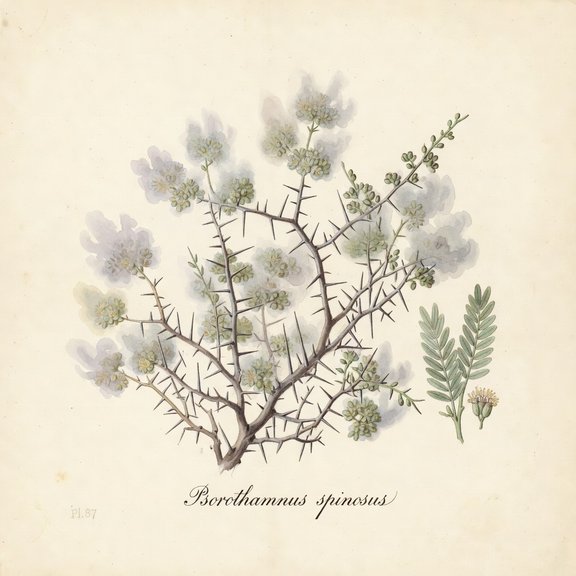 Smoke Tree botanical plate