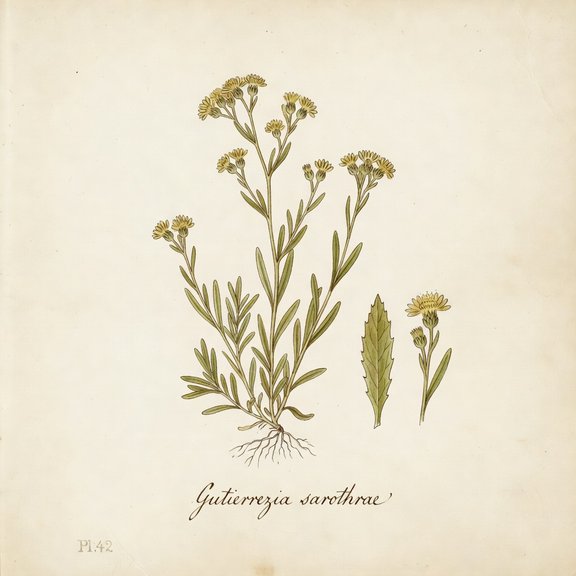 Snakeweed botanical plate