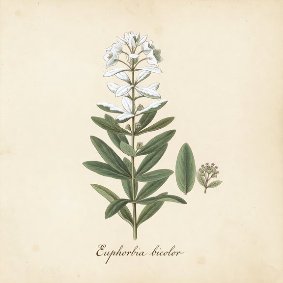 Snow-On-The-Prairie botanical plate