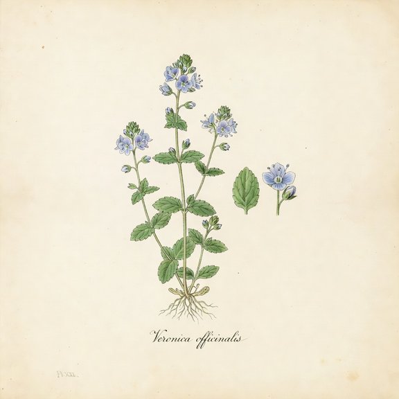 speedwell botanical plate