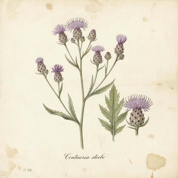 Spotted Knapweed botanical plate