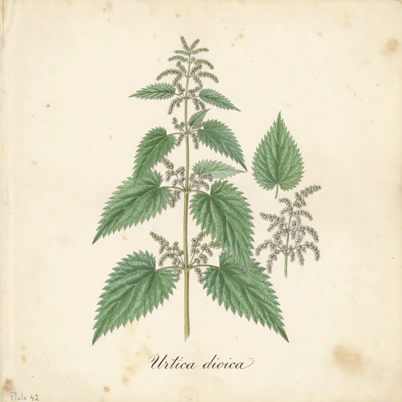 Stinging Nettle botanical plate