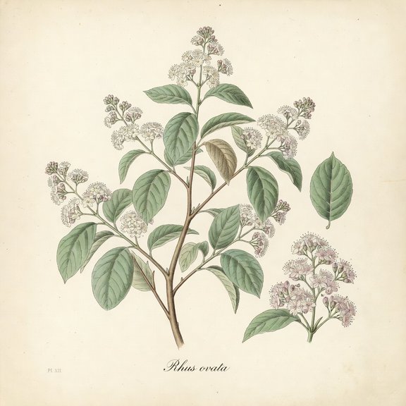 Sugar Bush botanical plate