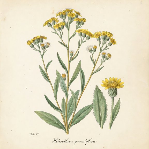 Telegraphweed botanical plate