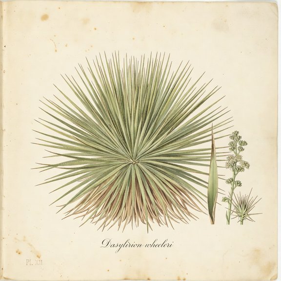 Texas Sotol botanical plate