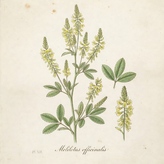 the sweet clover botanical plate