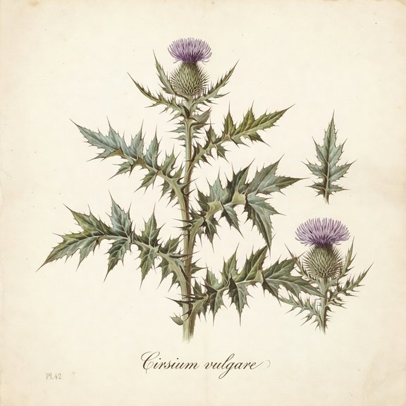 The Thistle botanical plate