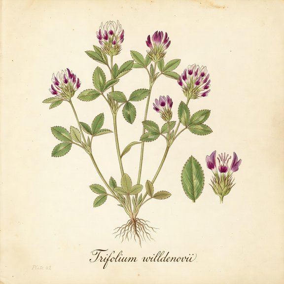 Tomcat Clover botanical plate