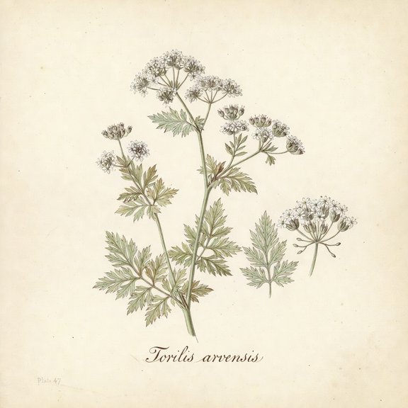 Torilis arvensis botanical plate