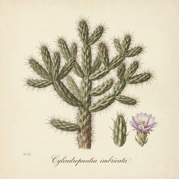 Tree Cholla botanical plate