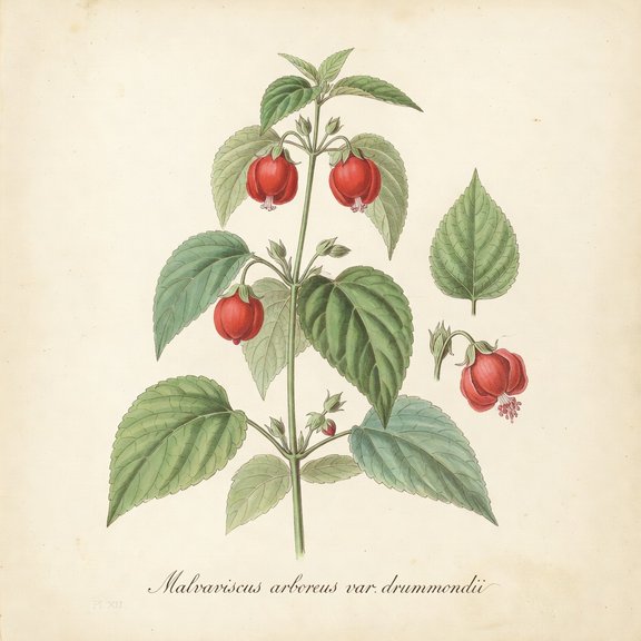Turk's Cap botanical plate
