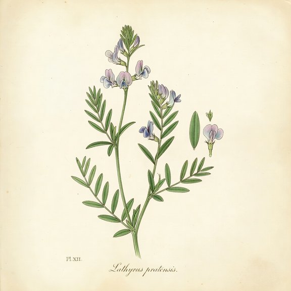 vetchling botanical plate