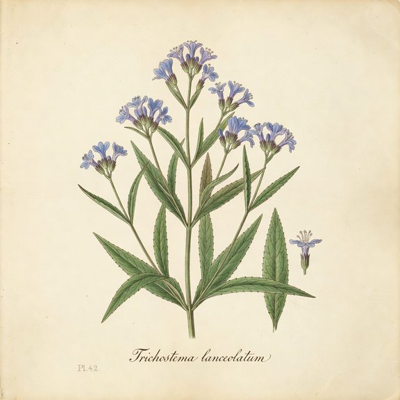 Vinegarweed botanical plate