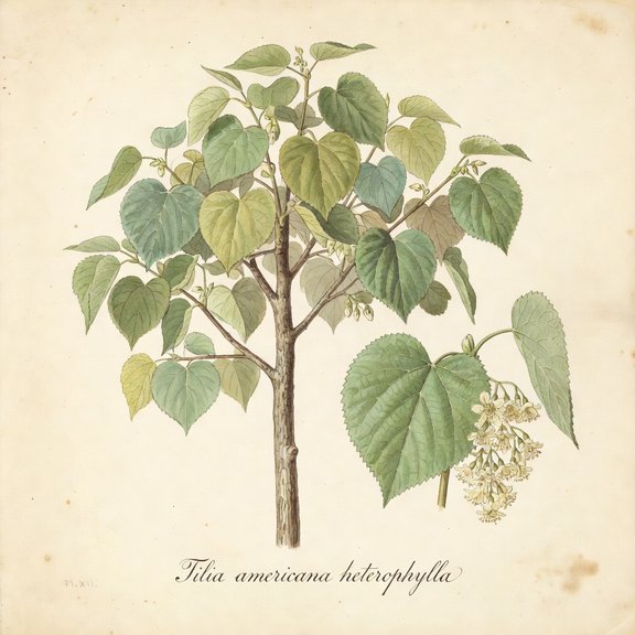 Western Linden botanical plate