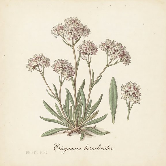 Western Wild Buckwheat botanical plate
