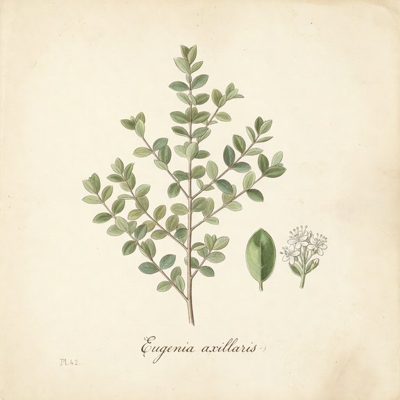 White Stopper botanical plate