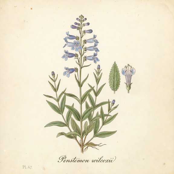 Wilcox's Penstemon botanical plate
