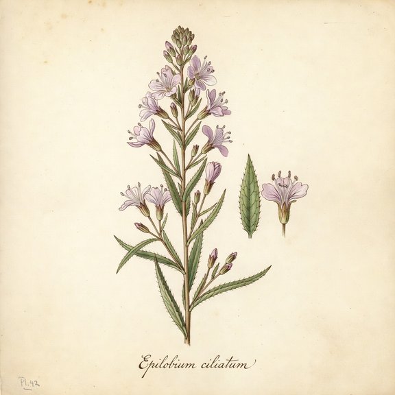 Willowherb botanical plate