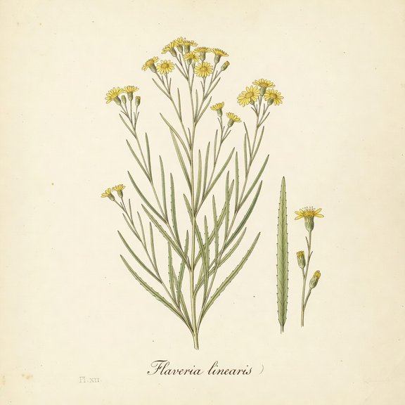 Yellow Top botanical plate